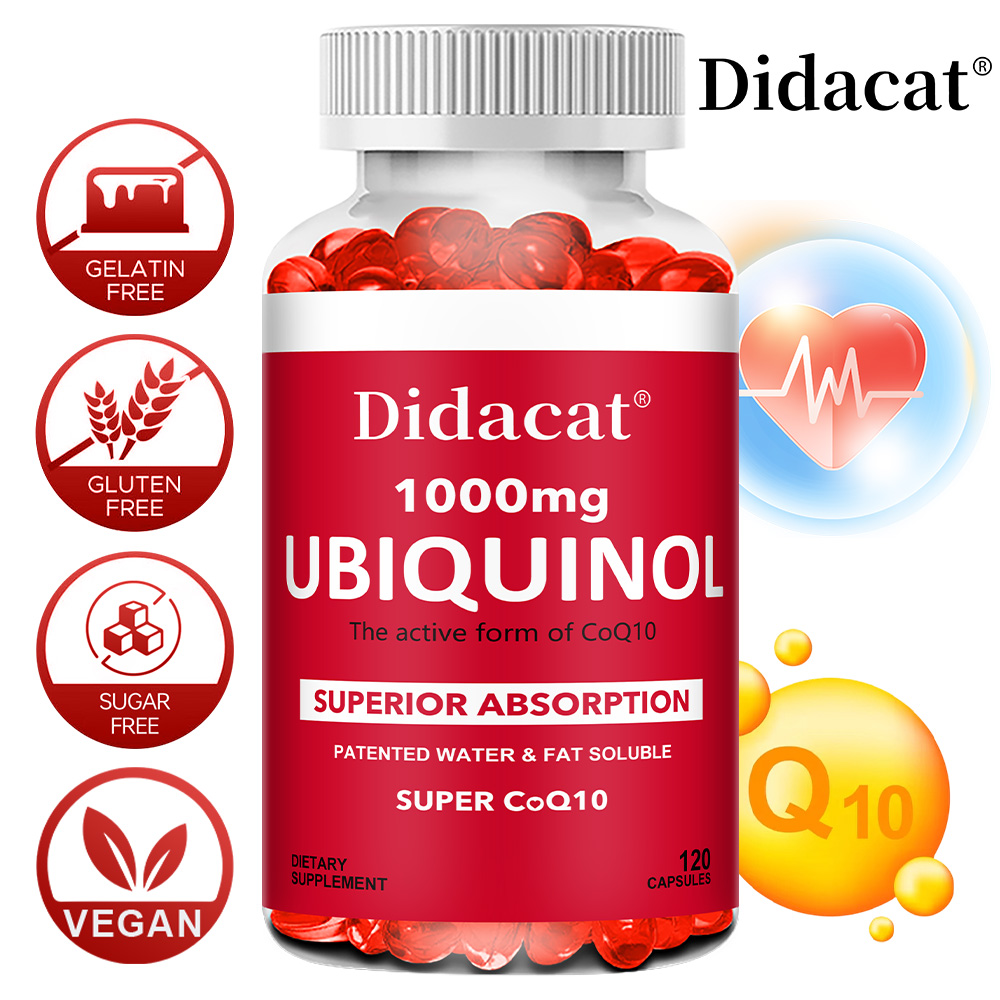 Coq10 Ubiquinol Softgel - ยูบิควินอล โคคิวเท็น ซอฟต์เจลจากพืช 1000 มก. สารต้านอนุมูลอิสระจากธรรมชาติ