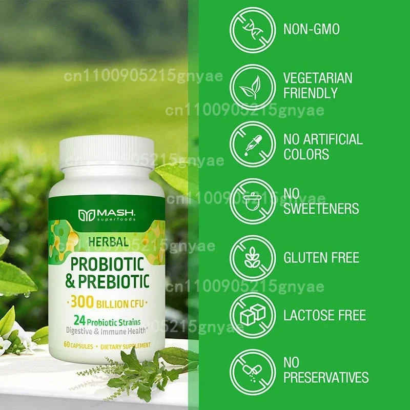 Digestive Enzyme Blend - โปรไบโอติกส์สำหรับผู้หญิง 100 พันล้าน CFU – พร้อมพรีไบโอติกส์