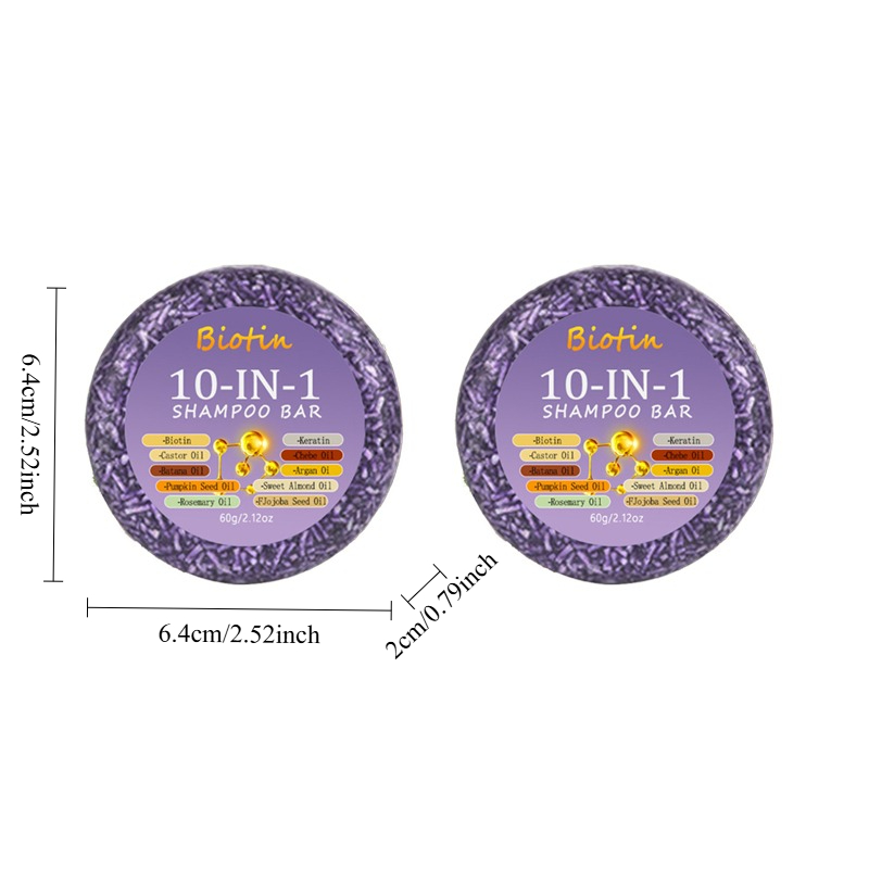 แชมพูสบู่ไบโอติน 2 ชิ้น 10-in- - Biotin Hair Growth บทวิจารณ์และราคา
