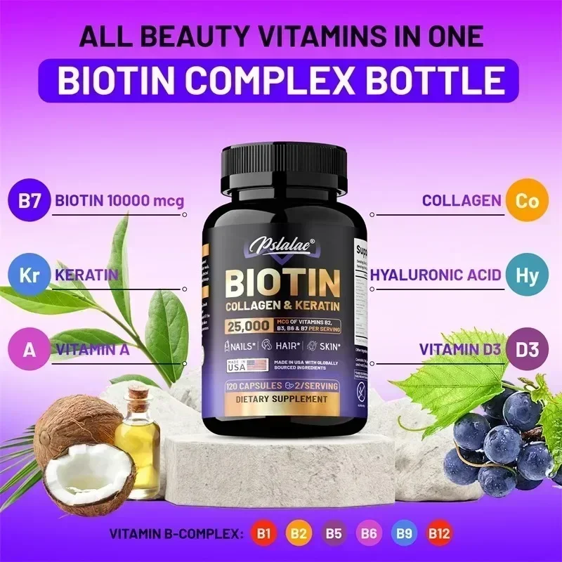 อาหารเสริมไบโอติน คอลลาเจน เคร - Biotin Hair Growth บทวิจารณ์และราคา