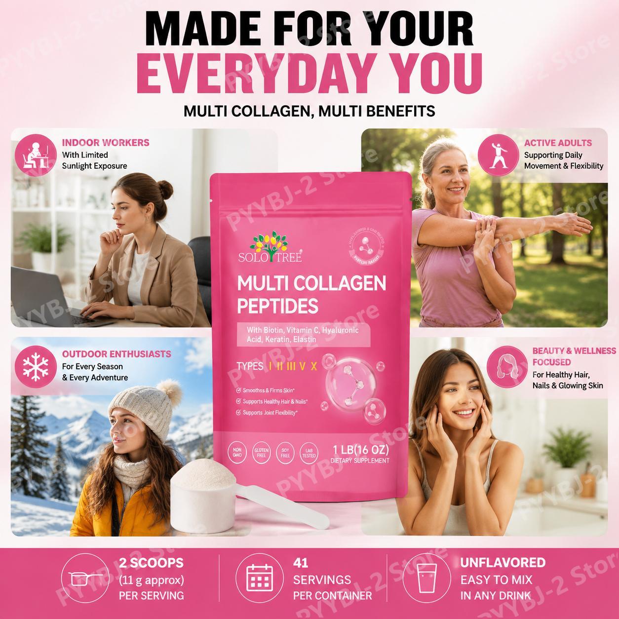 ผงคอลลาเจนเปปไทด์หลายชนิด ประเ - Collagen Peptide Powder บทวิจารณ์และราคา