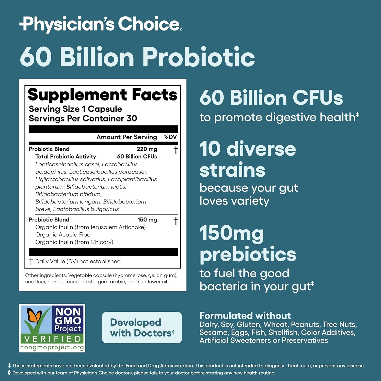 โปรไบโอติก 60 พันล้าน CFU - หล - Digestive Enzyme Blend บทวิจารณ์และราคา