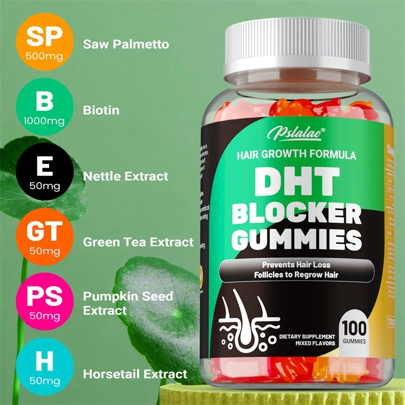 DHT Blocker Gummies - ลดการอัก - Biotin Hair Growth บทวิจารณ์และราคา