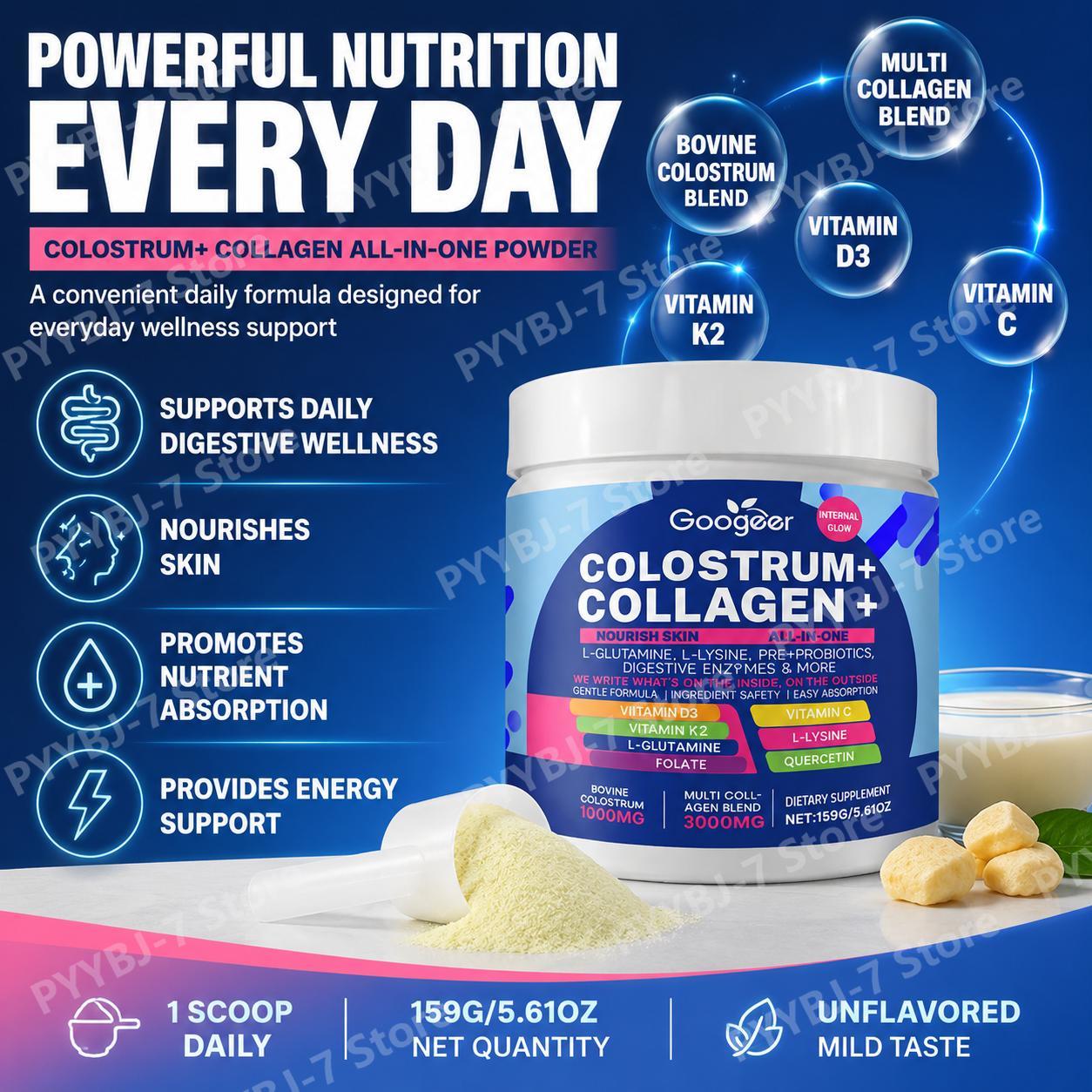 ผงคอลลาเจนคอลอสตรุมสำหรับผู้ให - Digestive Enzyme Blend บทวิจารณ์และราคา