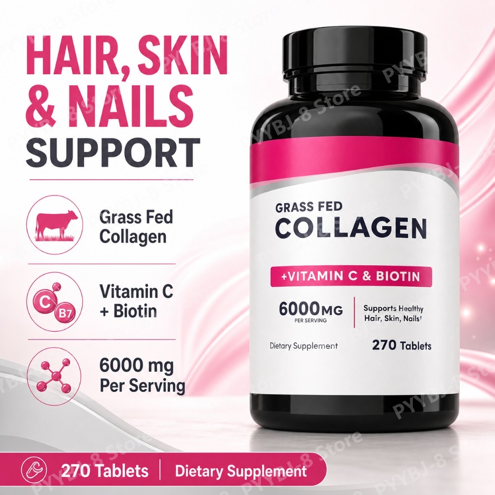 คอลลาเจนเม็ด 6000 มก. ผสมวิตาม - Biotin Hair Growth บทวิจารณ์และราคา